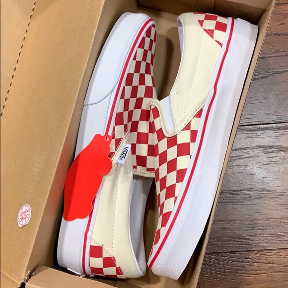 VANS CLASSIC SLIP-ON (Primary Check) Ring Red wmns - Picture 16 of 16
